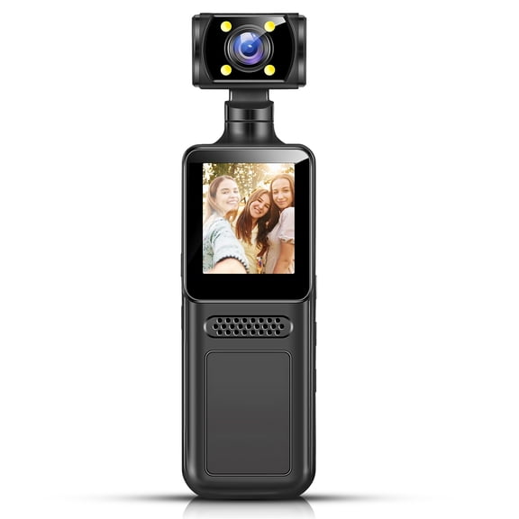 Plagage 4K Clip On Body Camera with Audio Pocket Sports Camera Mini Body Cam with Audio & Video Recording Wearable & Night Vision