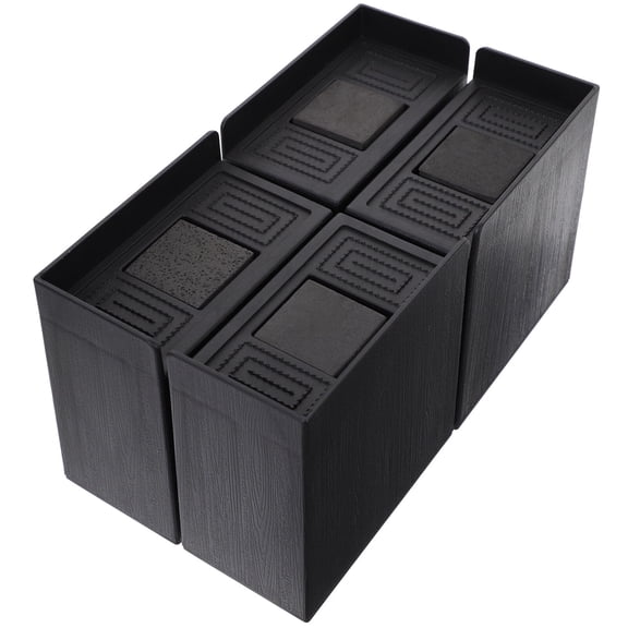 Plagage Bed Riser 4 Inches Adjustable Furniture Under Bed Storage & Dorm Room Essential, Supports Up to 1,300 lbs (4 Set)