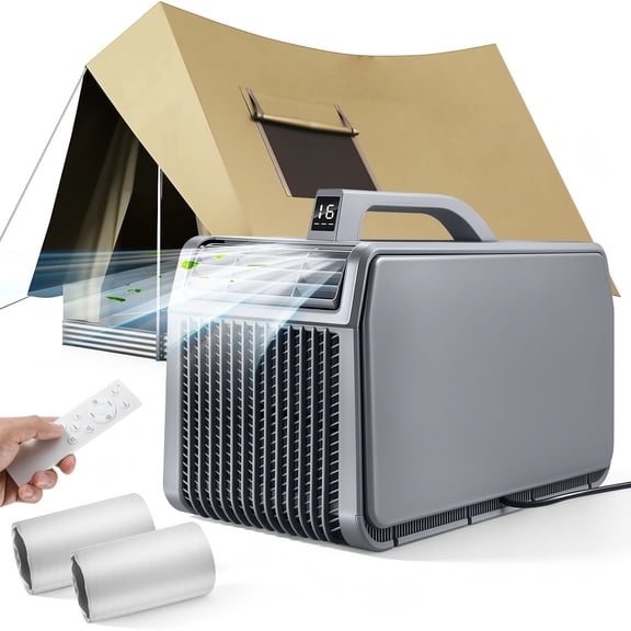 Plagage Portable Camping Air Conditioner Quiet Small AC Unit for Outdoor Tent Camping RV and Home Use