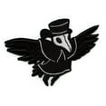 thumbnail image 1 of Plague Doctor Vulture Bird Patch Renaissance Pandemic Horror Embroidered Iron On, 1 of 2