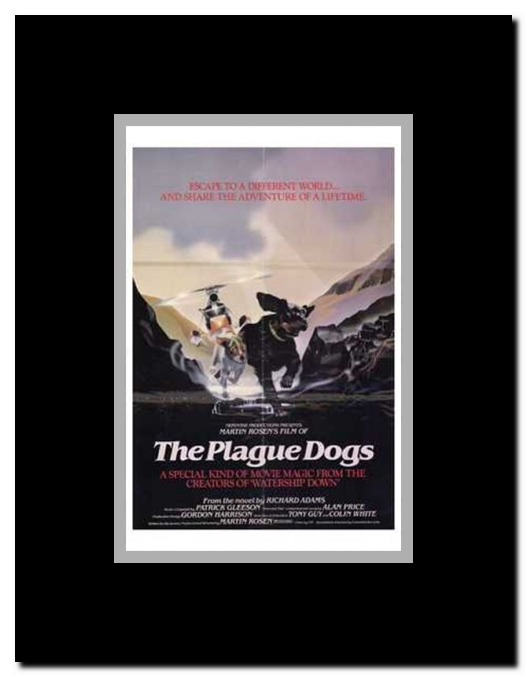 Plague Dogs Framed Movie Poster