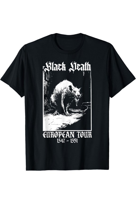 Plague Rat Medieval History Goth T-Shirt