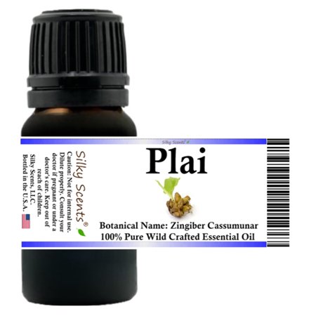 Plai Wild Crafted Essential Oil 100% Pure and Natural 10 ml (1/3 oz)