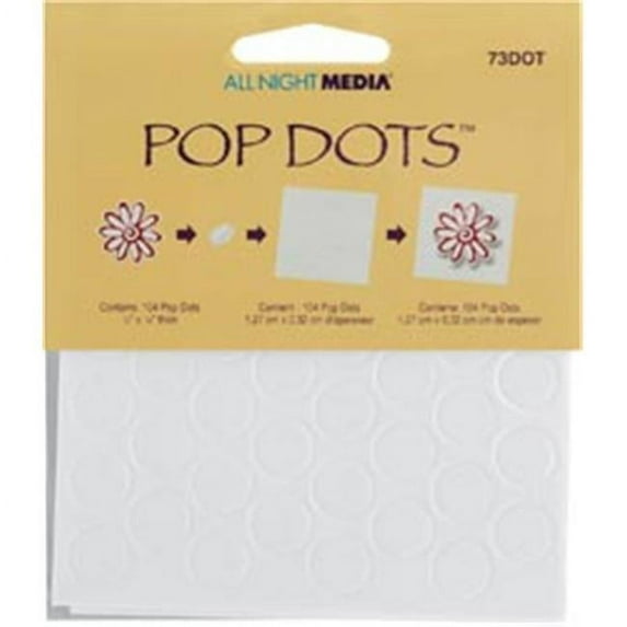 Plaid 243524 Pop Dots 104-Pkg-White . 5 inch