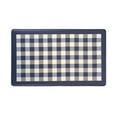 thumbnail image 1 of Plaid Anti Fatigue Mat, Non Slip Textured Buffalo Comfort Standing Floor Mats for Living, Dining Room, Kitchen, Office (18x30 in., Navy), 1 of 3