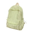 thumbnail image 1 of Plaid Backpack, Lightweight Travel Bag, Japanese Literary Style Summer Campus Backpack, Durable Nylon Material, Multiple Compartments, Reinforced Stitching, Comfortable Shoulder Straps, 1 of 8