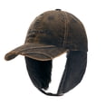 thumbnail image 1 of Plaid Baseball Cap Style Warm Ear Protection Hat, Tongue Design for Cold Weather, Outdoor Winter Hat with Ear Coverage, 1 of 6