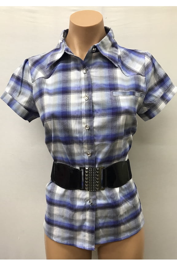 Plaid Belted Shirt