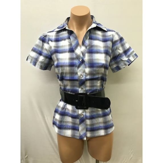 Plaid Belted Shirt
