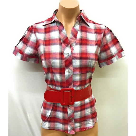 Plaid Belted Shirt