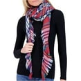 thumbnail image 1 of Plaid Blanket Scarf Winter Warm Scarfs for Women, Lightweight Soft Oversized Shawl Wraps (White Gray Berry Plaid), 1 of 4