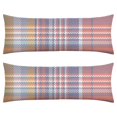 thumbnail image 1 of Plaid Body Pillow Cover - Soft & Breathable Fabric, Hidden Zipper, 20"x54", Buffalo Check & Vintage Plaid Print - Perfect Gift for Side Sleepers, Cabin Decor & Pregnancy Support, 1 of 7