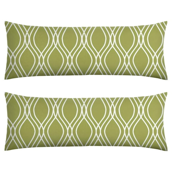 Plaid Body Pillow Cover - Soft & Breathable Fabric, Hidden Zipper, 20"x54", Buffalo Check & Vintage Plaid Print - Perfect Gift for Side Sleepers, Cabin Decor & Pregnancy Support