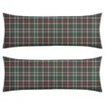 thumbnail image 1 of Plaid Body Pillow Cover - Soft & Breathable Fabric, Hidden Zipper, 20"x54", Buffalo Check & Vintage Plaid Print - Perfect Gift for Side Sleepers, Cabin Decor & Pregnancy Support, 1 of 7