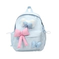 thumbnail image 1 of Plaid Bow Backpack Large Capacity School Bookbag Lightweight Laptop Daypack Cute Ribbon Backpack for School Travel and Daily Use, 1 of 3