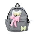 thumbnail image 1 of Plaid Bow Backpack Large Capacity School Bookbag Lightweight Laptop Daypack Cute Ribbon Backpack for School Travel and Daily Use, 1 of 3