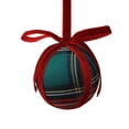 thumbnail image 1 of Plaid Bow Christmas Balls, 3.15 Inch Foam Hanging Ornaments for Holiday Tree Decoration & Festive Home Gift Accents, 1 of 3