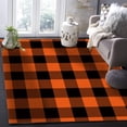 thumbnail image 1 of Plaid Buffalo Area Rug Halloween Theme Outdoor Print Rugs Easy Clean Carpet Washable Indoor Non Slip Boys Girls Bed Living Room Carpets Decor 3x5 Non-slip Soft Bedroom Home Decor, 1 of 5