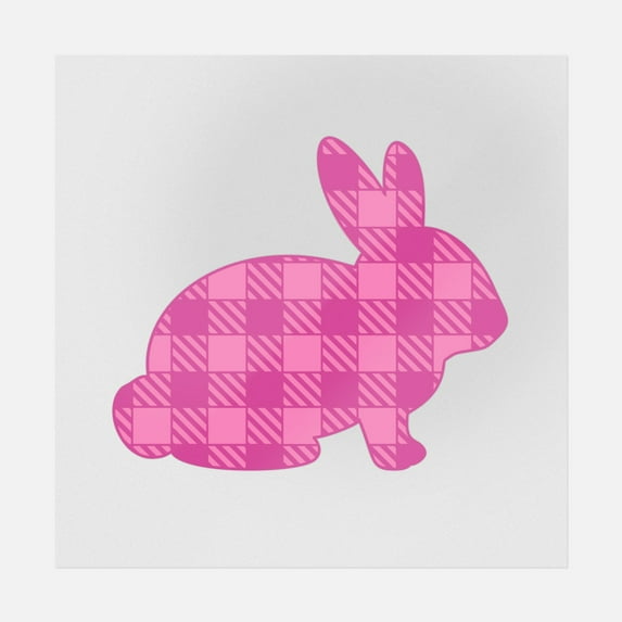 Plaid Bunny Transfer