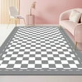 thumbnail image 1 of Plaid Carpet Living Room Pink Bedroom ration Colorful Checkerboard Rug Light Luxury Retro Lounge Clo, 1 of 5
