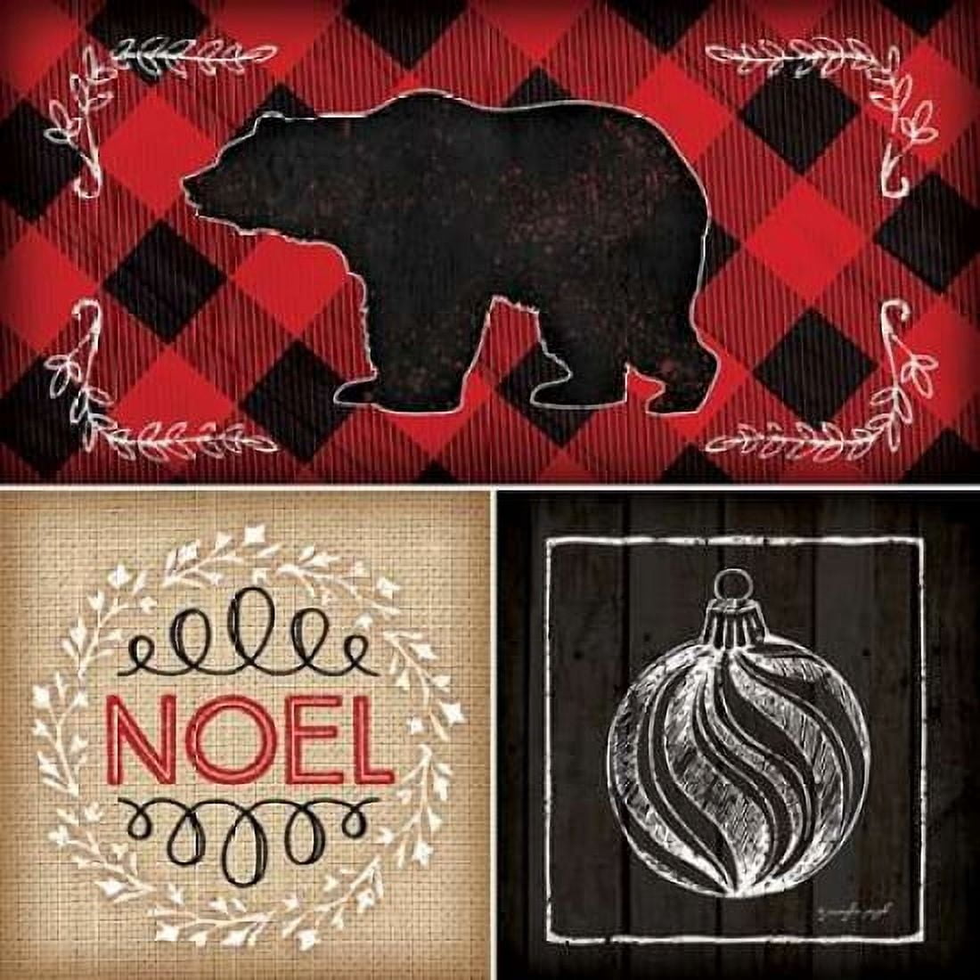 Plaid Christmas II Canvas Art - Jennifer Pugh (24 x 24)