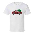 thumbnail image 1 of Plaid Christmas Tree Pickup Truck Tee Holiday Tshirt Great Yuletide T Shirt, 1 of 1