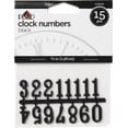 thumbnail image 1 of Plaid Clock Numbers Black Plastic .625", 1 of 5