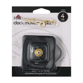 Plaid Clock Part Accessories, Clock Movement Kit, 4 Piece