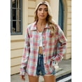thumbnail image 1 of Plaid Collared Neck Long Sleeve Shirt, 1 of 17