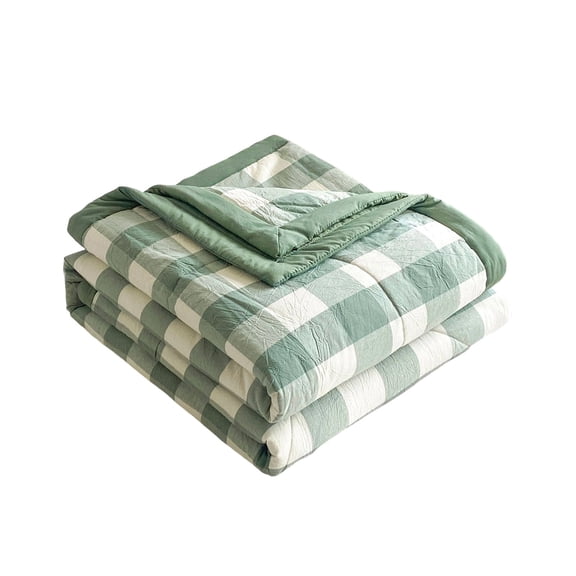 Plaid Cool Quilt | 150×200cm Summer Cooling Breathable Quilt, Lightweight & Skin-Friendly Dorm & Home Bedding