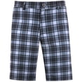 thumbnail image 1 of Plaid Cool-Stretch Men's Golf Shorts (Black), 1 of 2