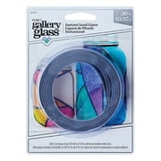 Gallery Glass 24" Instant Lead Lines, Black, 1/8" Thick