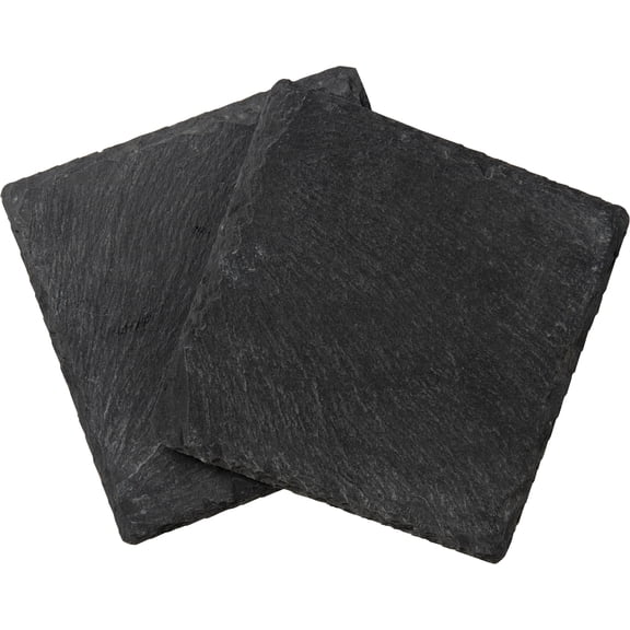 Plaid 96399 Craft Surface, Square Coasters, Slate, 2 Piece, 4" x 4"