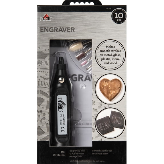 Plaid Crafting Tools, Engraver Tool Set, 10 Piece