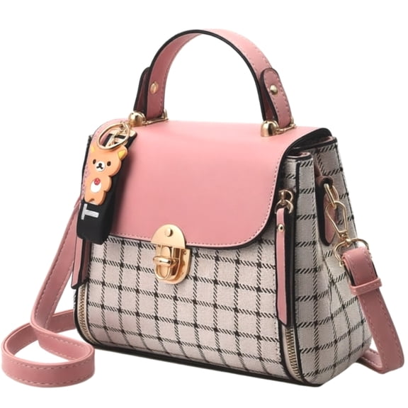 Plaid Crossbody Bag for Women, Small Purse with Adjustable Strap, Lightweight Shoulder Bag & Satchel Handbag, Multiple Pockets, Casual Fashion Everyday Purse