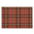 thumbnail image 1 of Plaid Cutting Board, Old European Cultural Pattern with Geometrical Design Elements Checkered and Abstract, Decorative Tempered Glass Cutting and Serving Board, in 3 Sizes, by Ambesonne, 1 of 2