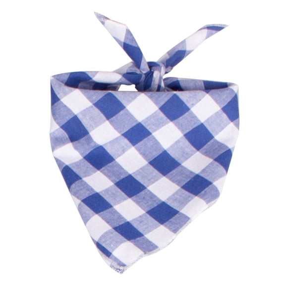 Plaid Dog Bandana 1 Pack | Soft Cotton Blend Plaid Pet Triangle Scarf Bib for Dogs & Cats, for Everyday Wear, Walks, Photos, and Classic Pet Styling