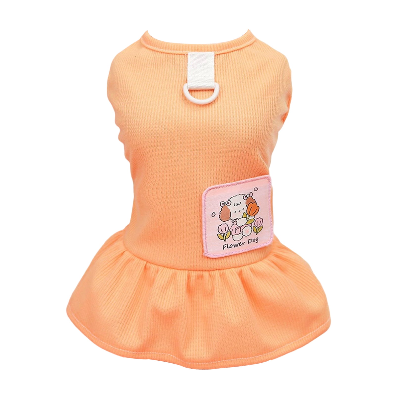 Plaid Dog Dress Bow Tie Harness Leash Set Harness Dress for Small Dogs ...