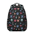 thumbnail image 1 of "Plaid & Dog Print Backpack - Preppy Academic Backpack, Collegiate Canine Gift with Monogram Spot & Insulated Lunch Pocket", 1 of 6