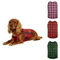 thumbnail image 1 of Plaid Dog Shirt for Small Medium Large Dogs - Soft Breathable Pet Clothing, Plaid Puppy Shirts & Pet Apparel for Fall Winter, Cute Doggie Outfits (1 Shirt), 1 of 5