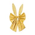 thumbnail image 1 of Plaid Easter Bows for Wreaths - Rustic Velvet Decorative Bunny Bow with Ears, Holiday Fabric Topper for Front Door, Wall, Window, DIY Spring & Party Decor, 1 of 5