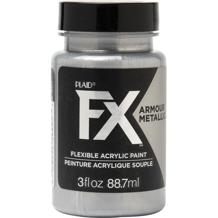 Plaid FX Armour Metallic Paint - Chainmail, 3 oz