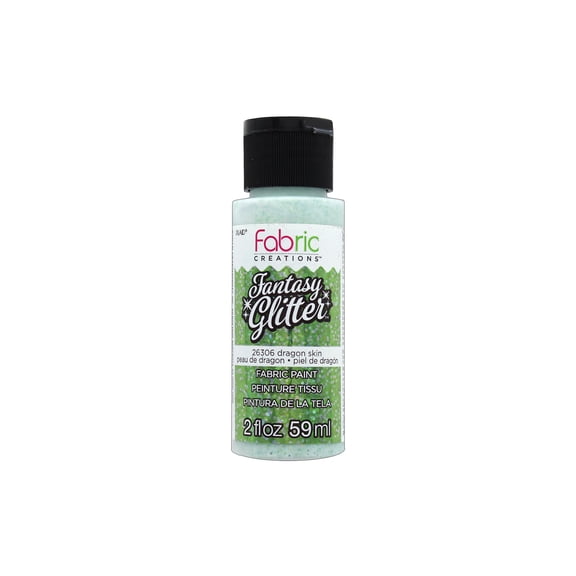 Plaid Fabric Creations Fantasy Glitter Fabric Paint - Dragon Skin, 2 oz