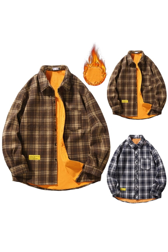 Plaid Flannel Shirt for Men Long Sleeve Casual Button Down Tops Soft Brushed Winter Warm Comfortable Shirts Navy XXXL