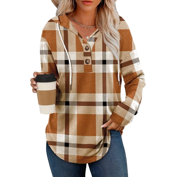 Plaid Flannel Shirts for Women Buffalo Plaid Shirts Oversized Long Sleeve Casual Button Down Blouse Tops