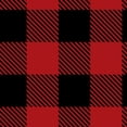 thumbnail image 1 of Plaid Fleece-Camelot Design Studion 60" 100% Polyester D/R-Black/Red Buffalo, 1 of 1
