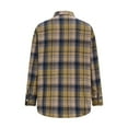 thumbnail image 1 of Plaid Fleece Jackets Women - Women's Casual Flannel Plaid Jackets, Women Button-up Long Sleeve Shirt Jackets Coats with Pockets Loose Blouses, 1 of 4