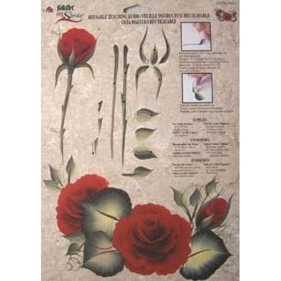 Plaid Folk Art One Stroke Reusable Painting Teaching Guide: (TEA ROSE)