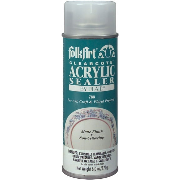 Plaid Folkart Clearcote Matte Acry. Spry Seal 6oz