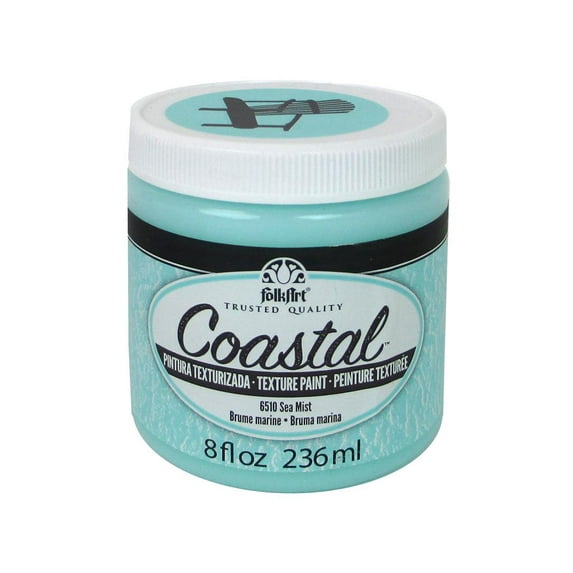 Plaid Folkart Paint Coastal Texture 8oz Sea Mist